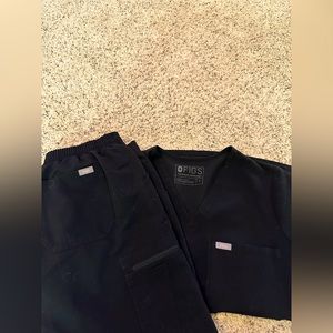Figs Black Scrub Set size Small